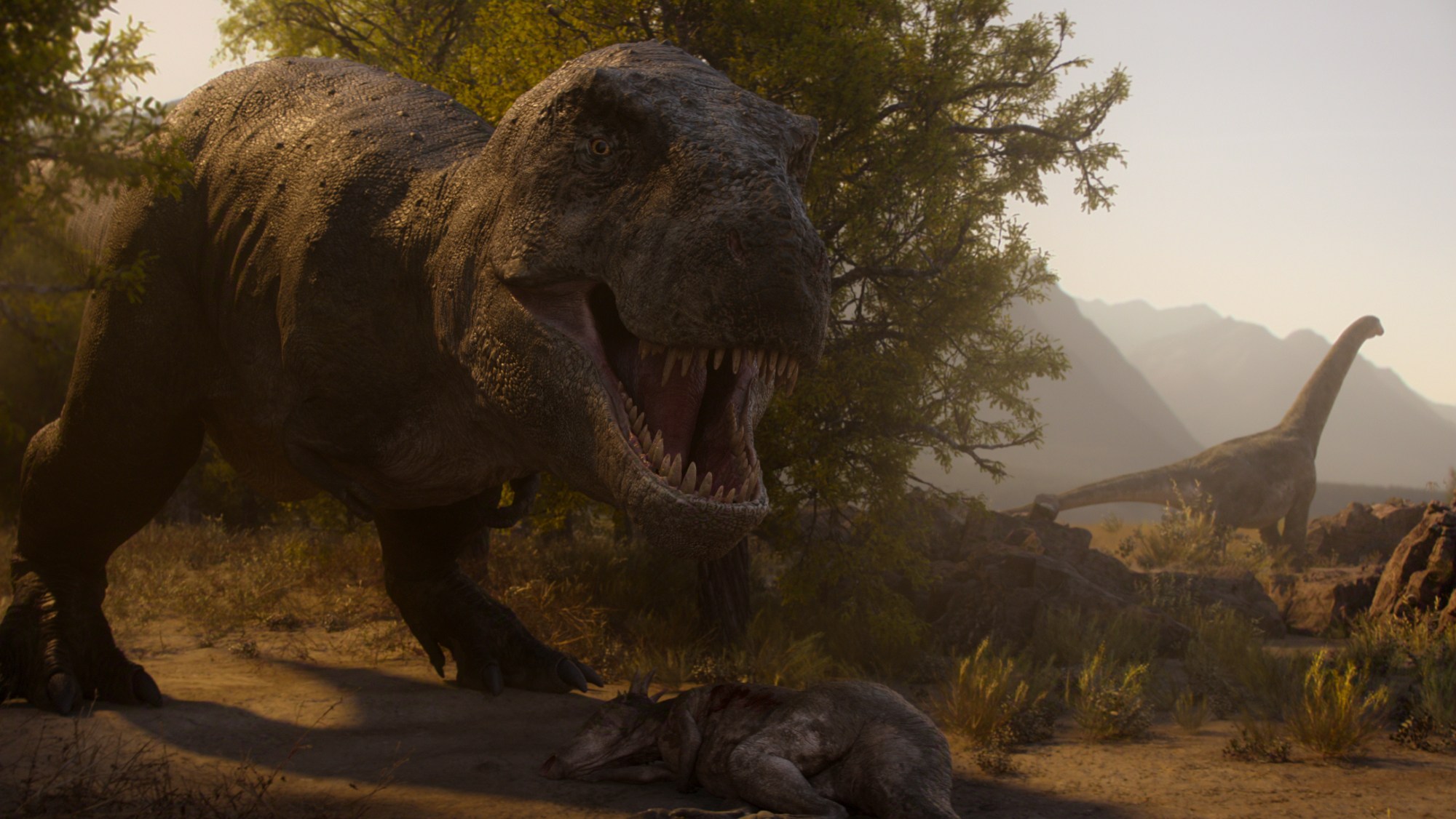 The Dinosaurs serie review: Betoverende Morgan Freeman en spektakel